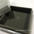 High Quality Glossy Gray Wooden Gift Ring Box